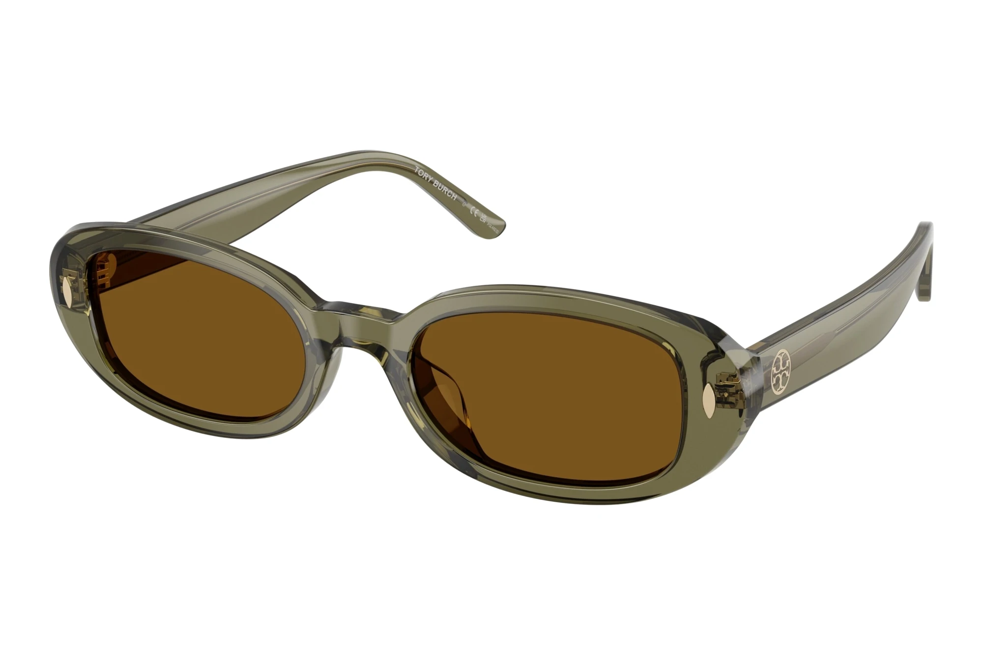 Tory Burch TY7241D 208583 Dark Brown PolarizedTransparent Olive Tory Burch TY7241D 208583 Dark Brown PolarizedTransparent Olive