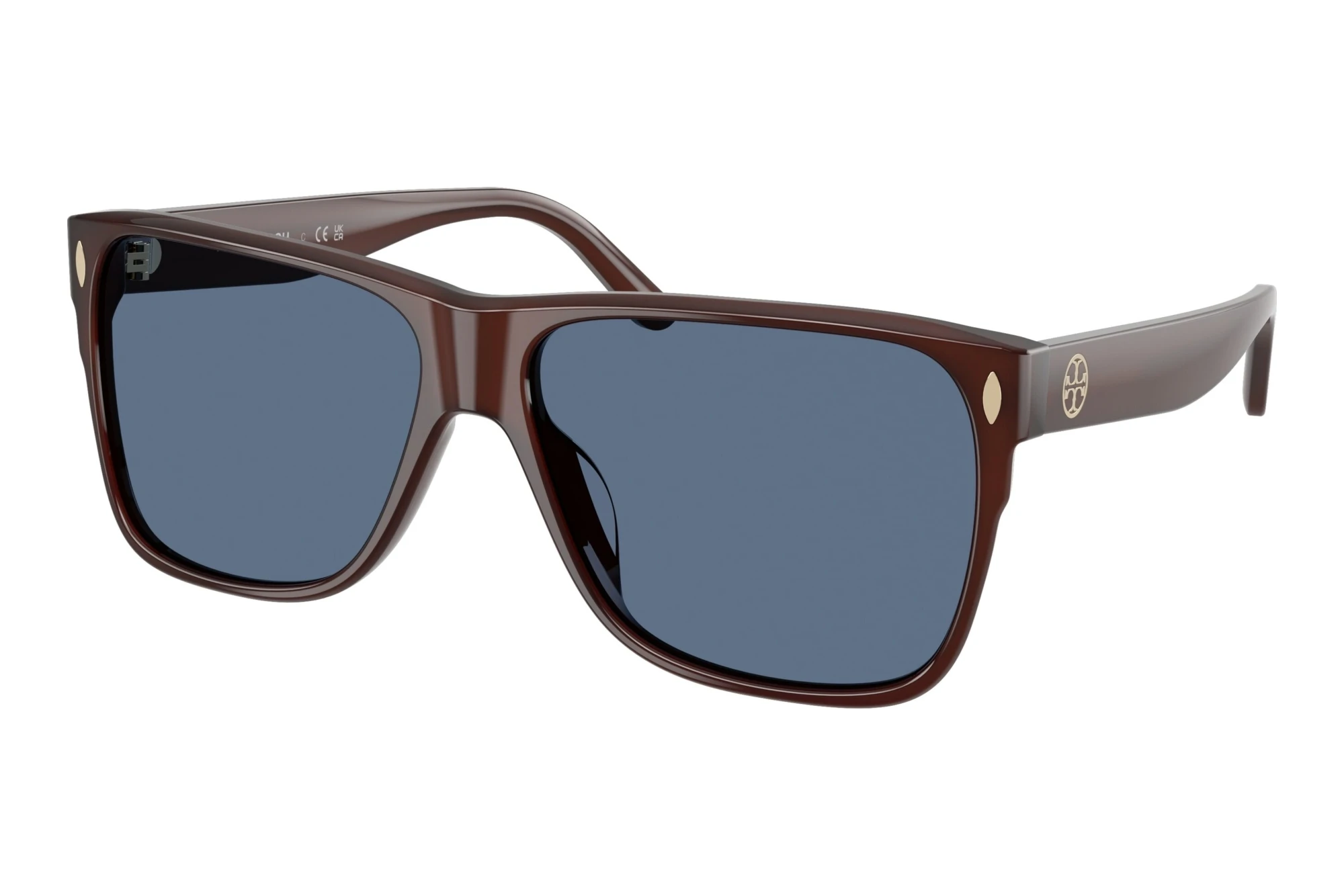 Tory Burch TY7242U 208880 Solid BlueDark Brown Tory Burch TY7242U 208880 Solid BlueDark Brown