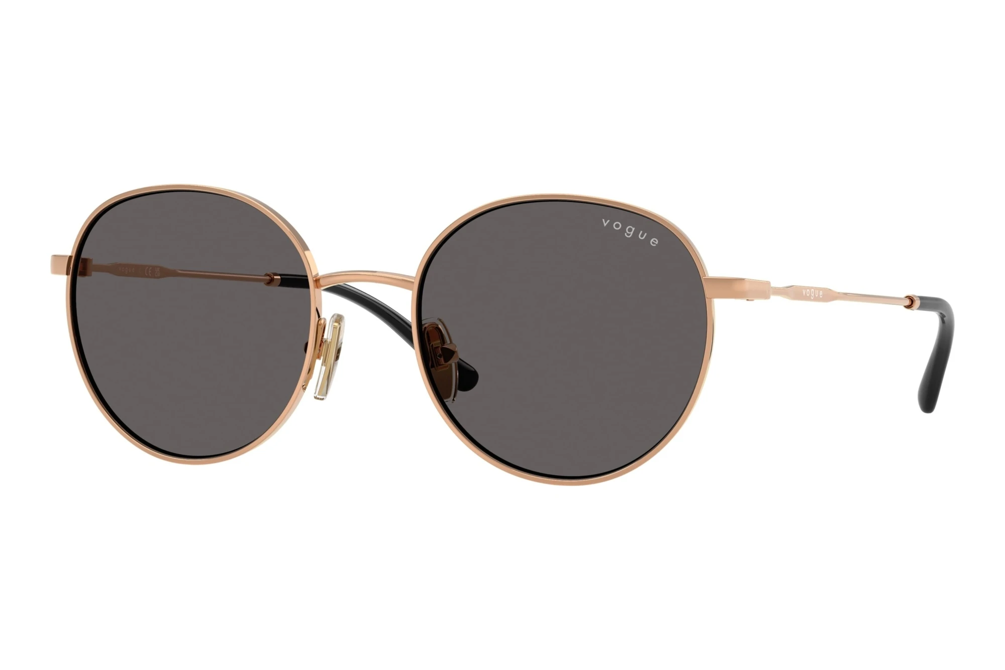Vogue Eyewear VJ1002 515287 Black SmokeRose Gold Vogue Eyewear VJ1002 515287 Black SmokeRose Gold