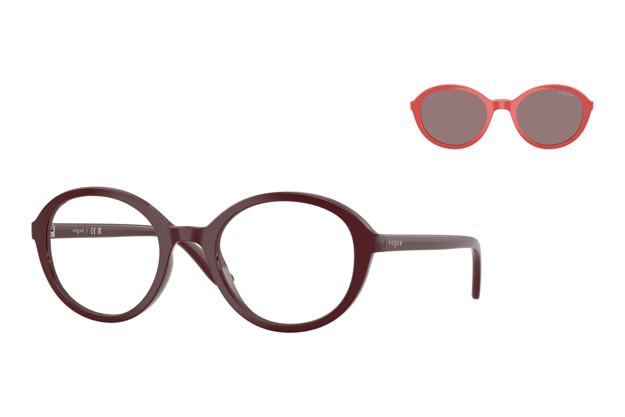 Vogue Eyewear VJ2037 33191W ClearFull Bordeaux Vogue Eyewear VJ2037 33191W ClearFull Bordeaux