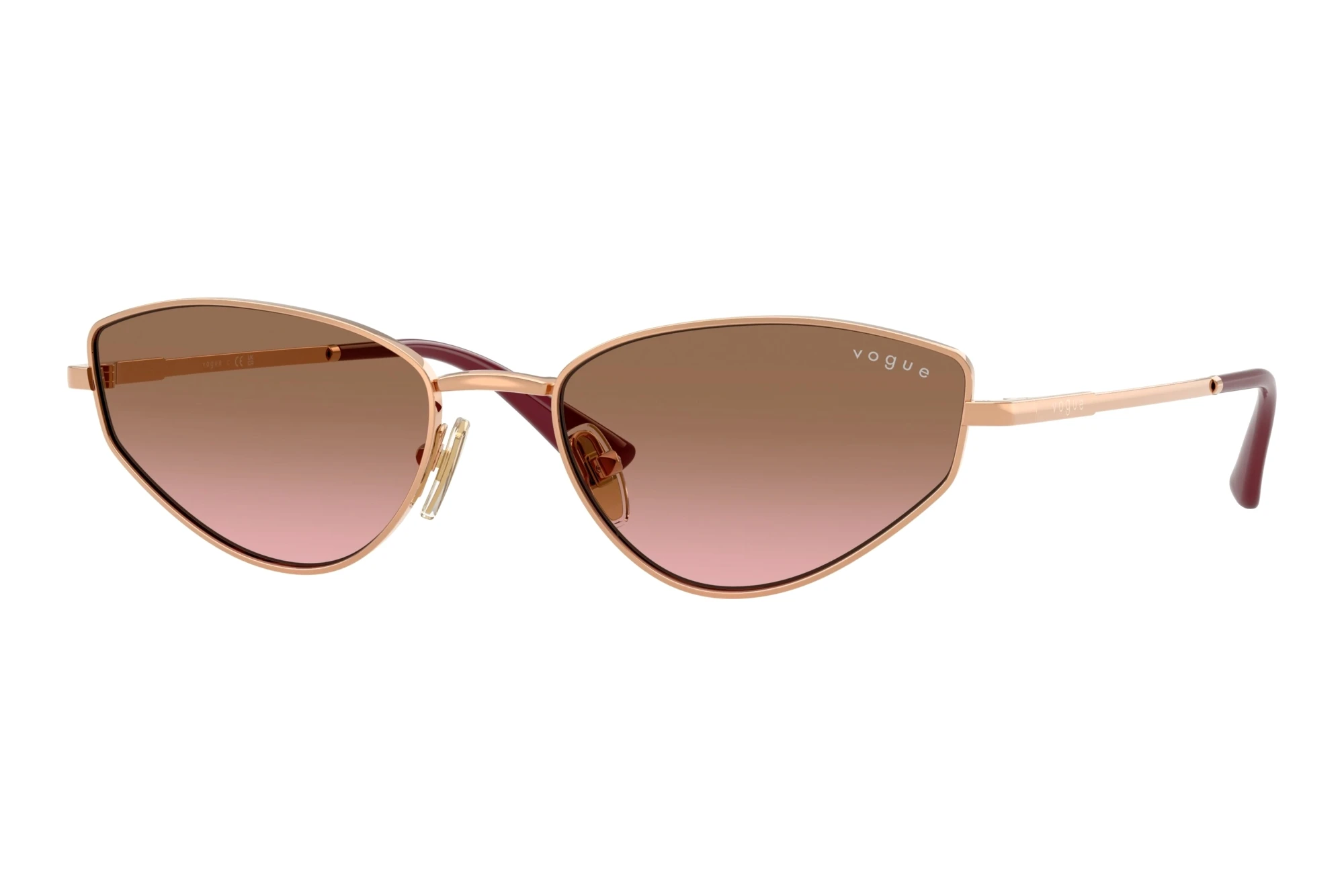 Vogue Eyewear VO4339S 515214 Pink Gradient BrownRose Gold Vogue Eyewear VO4339S 515214 Pink Gradient BrownRose Gold