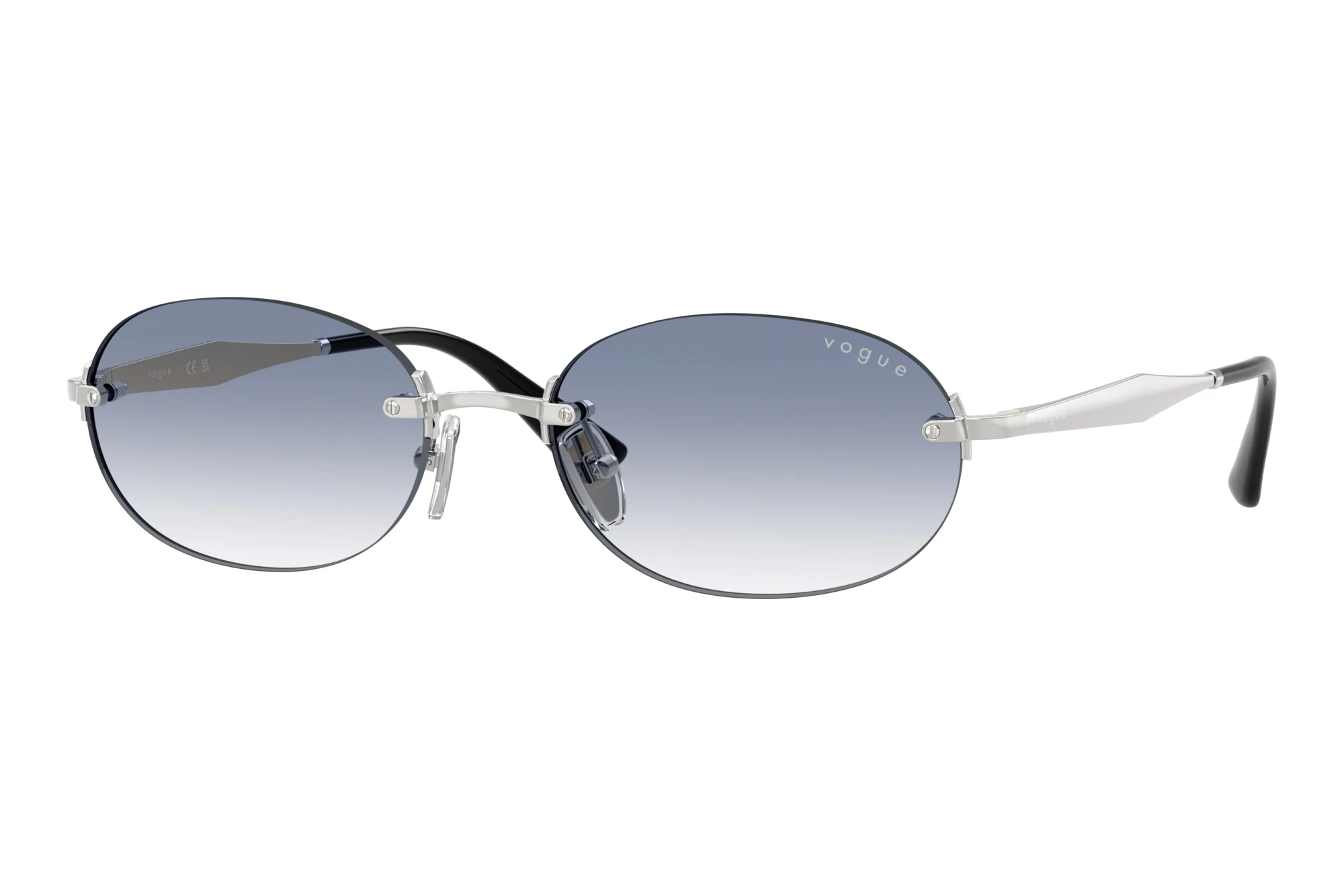 Vogue Eyewear VO4342S 323/19 Clear Gradient Light BlueSilver Vogue Eyewear VO4342S 323/19 Clear Gradient Light BlueSilver