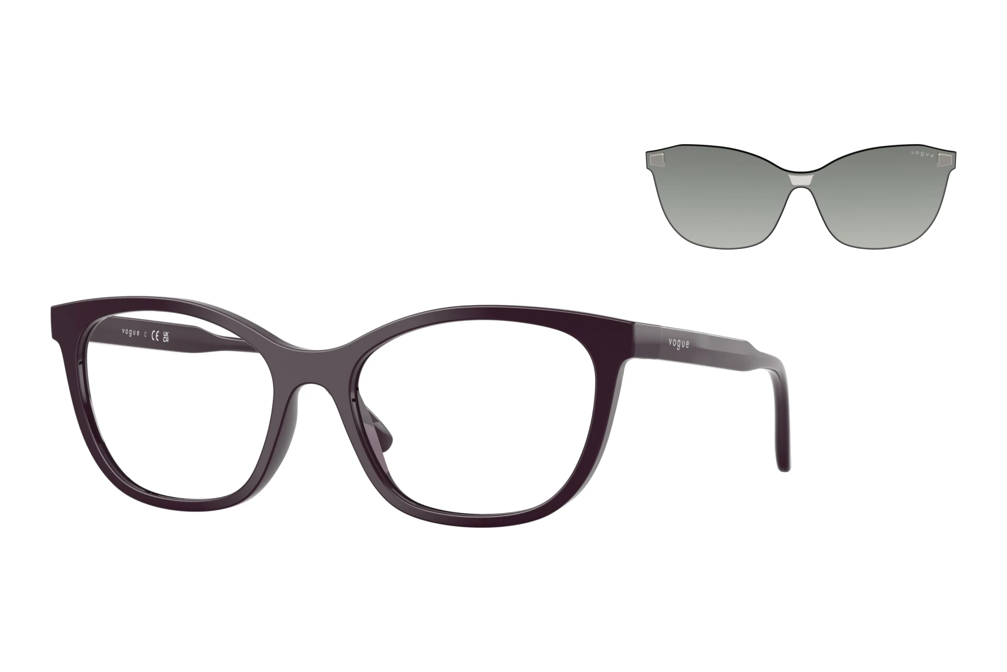 Vogue Eyewear VO5746S 33321W ClearFull Dark Purple Vogue Eyewear VO5746S 33321W ClearFull Dark Purple