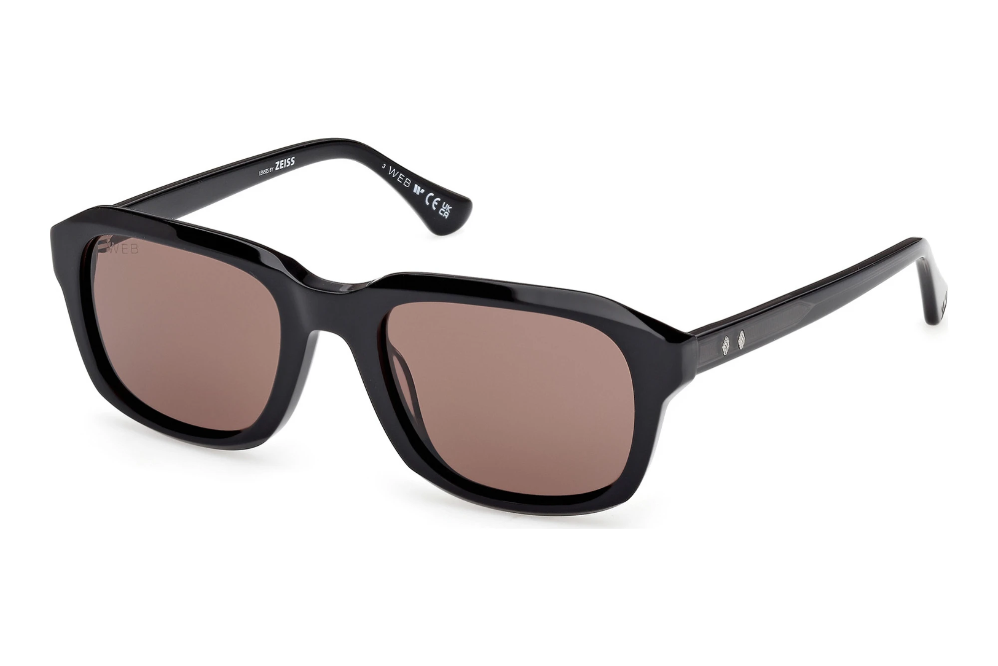 Web Eyewear WE0389 01E braunGlänzend Schwarz Web Eyewear WE0389 01E braunGlänzend Schwarz