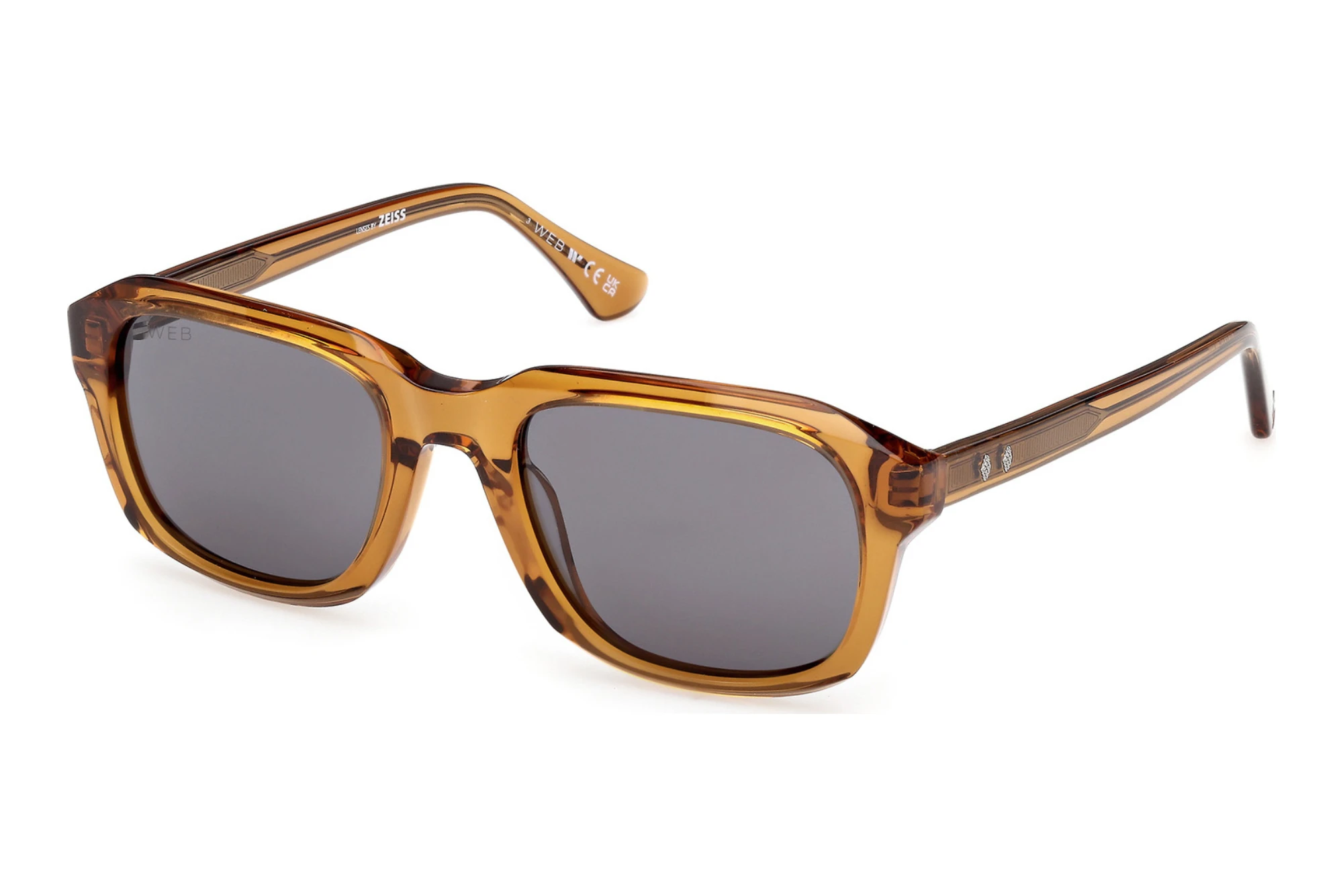 Web Eyewear WE0389 39A grauGlänzend Hell Gelb Web Eyewear WE0389 39A grauGlänzend Hell Gelb
