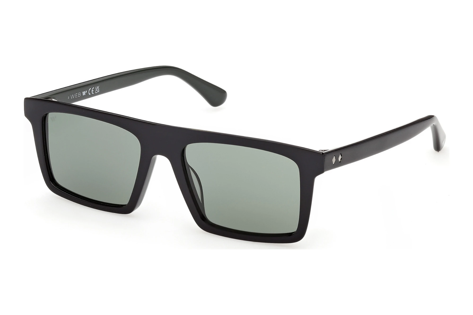 Web Eyewear WE0397 05N grünSchwarz/Einfarbig Web Eyewear WE0397 05N grünSchwarz/Einfarbig