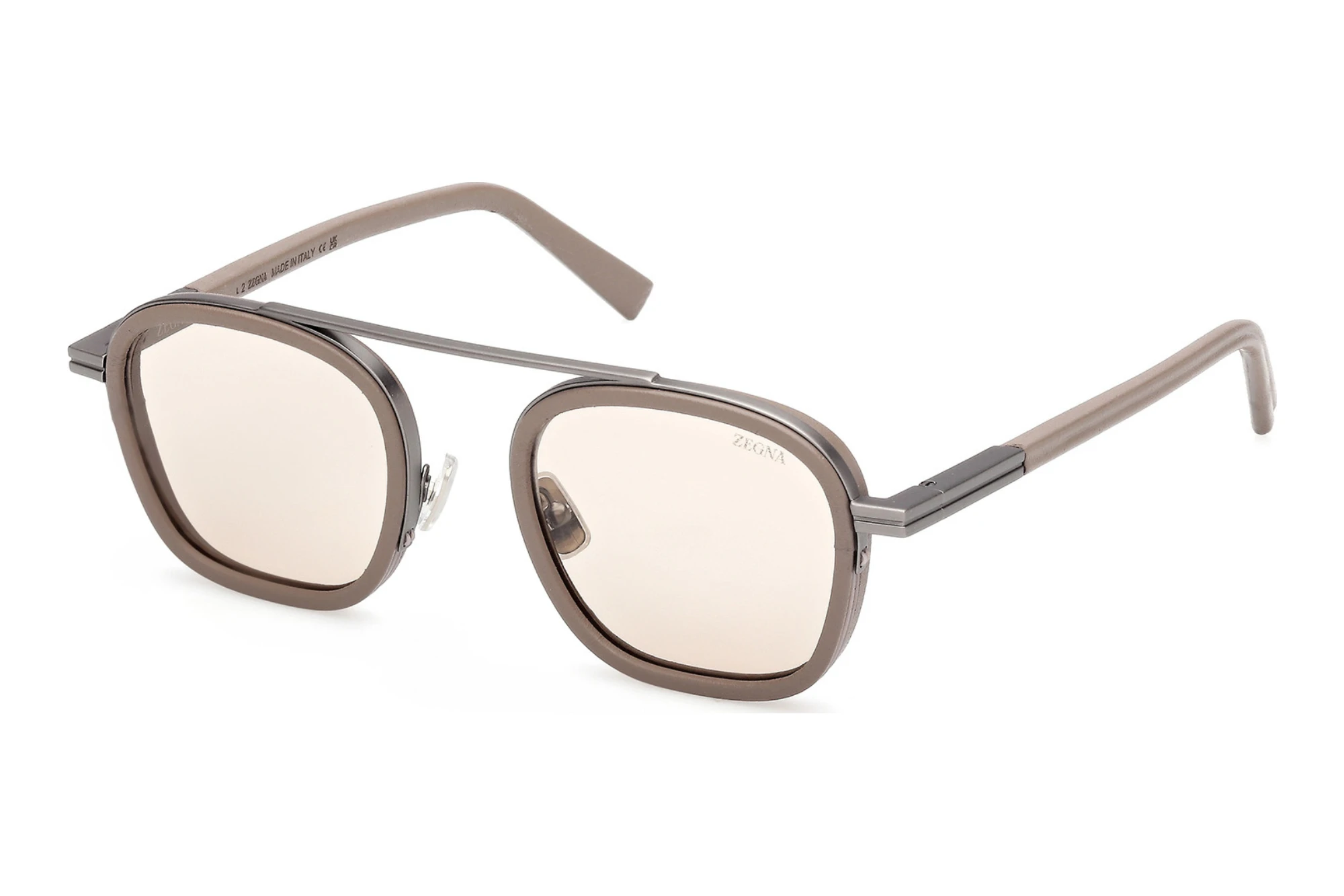 Zegna EZ0278 57E braunGlänzend Beige Zegna EZ0278 57E braunGlänzend Beige