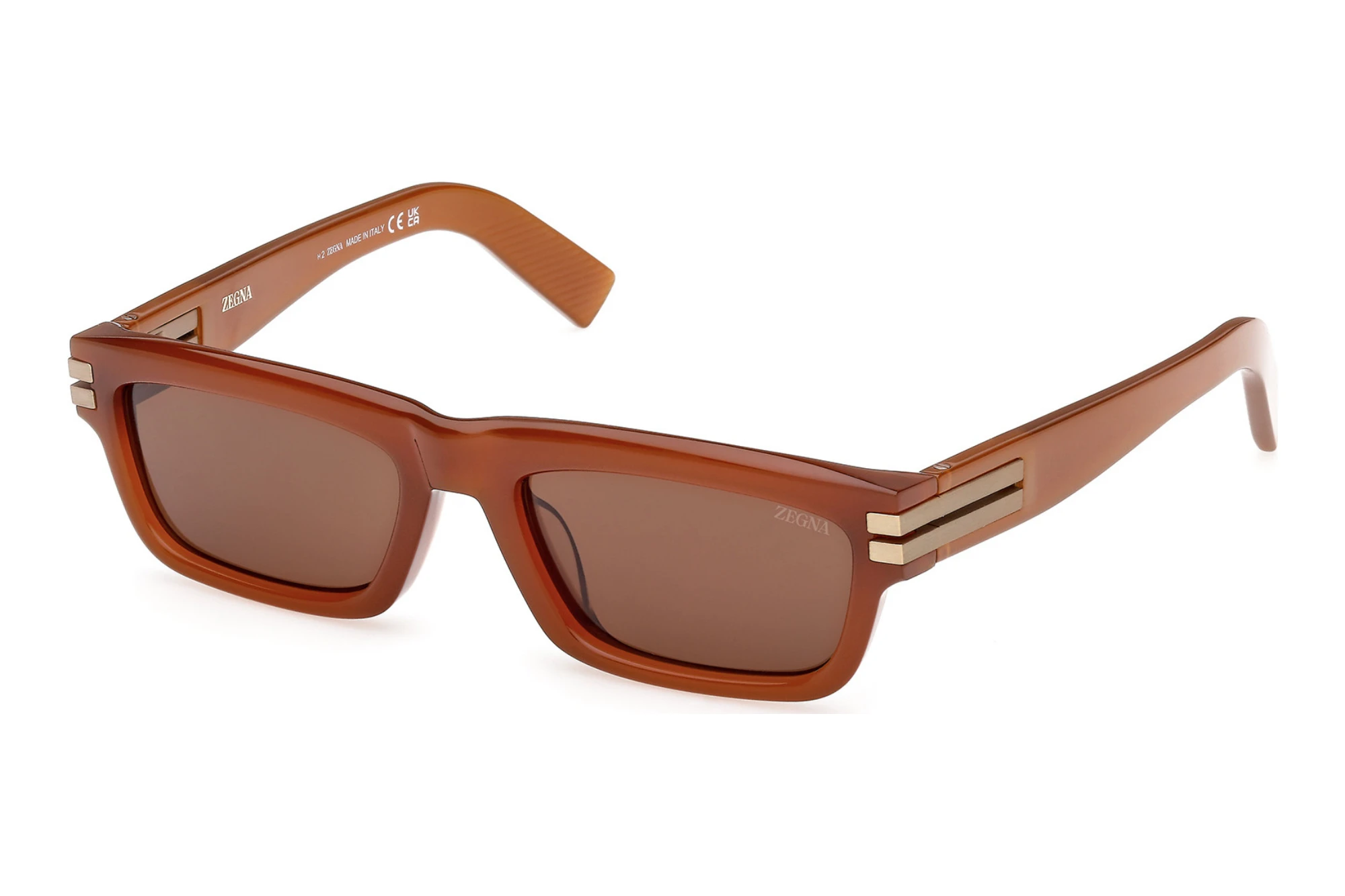 Zegna EZ0282 45E braunGlänzend Hellbraun Zegna EZ0282 45E braunGlänzend Hellbraun