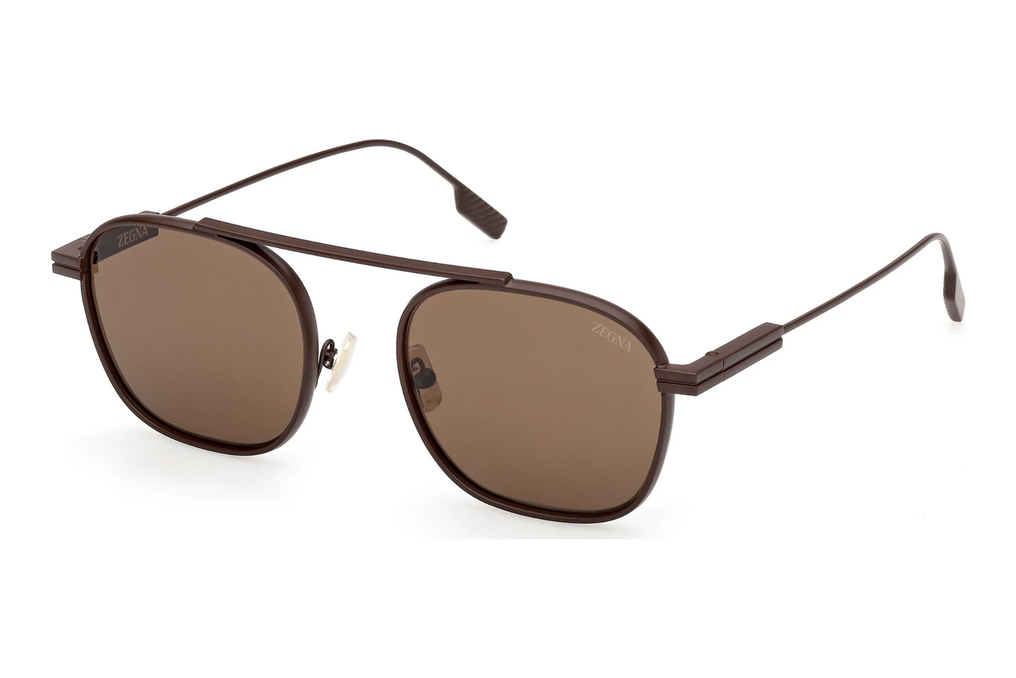 Zegna EZ0290 49E braunMatt Dunkelbraun Zegna EZ0290 49E braunMatt Dunkelbraun