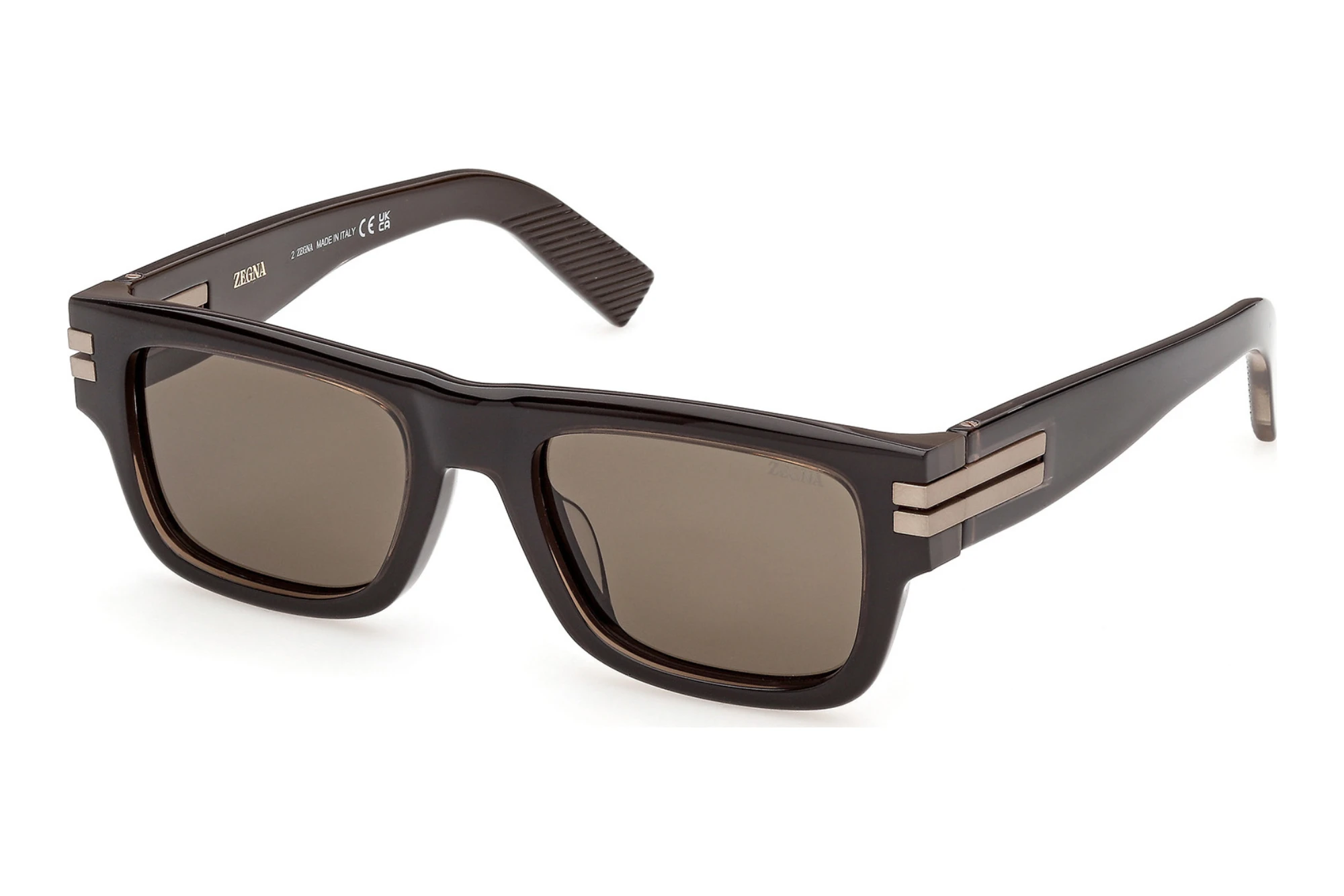 Zegna EZ0317 50N grünHellbraun /Einfarbig Zegna EZ0317 50N grünHellbraun /Einfarbig