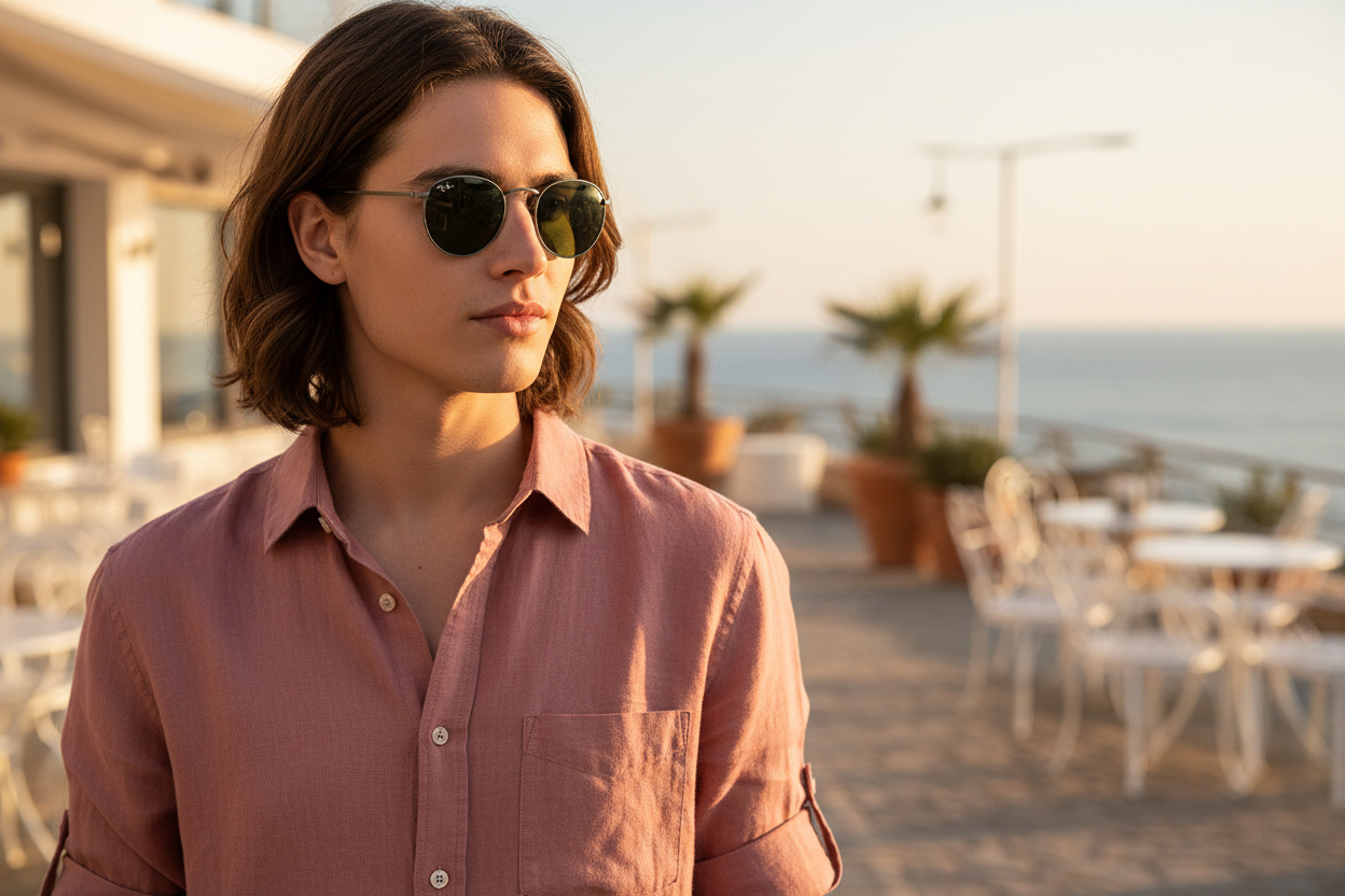 Vooraanzicht Ray-Ban ROUND METAL (RB3447 - 029)