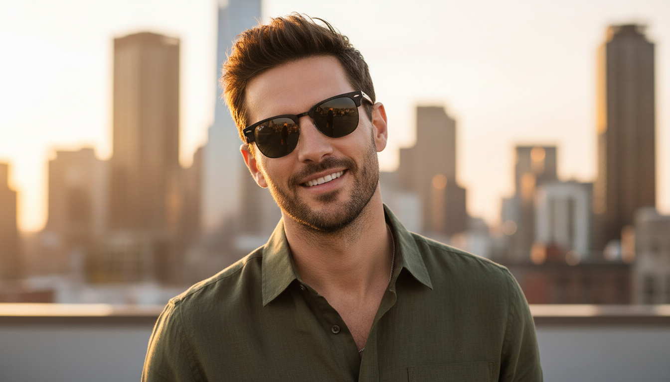 Vooraanzicht Ray-Ban CLUBMASTER (RB3016 - 1305B1)