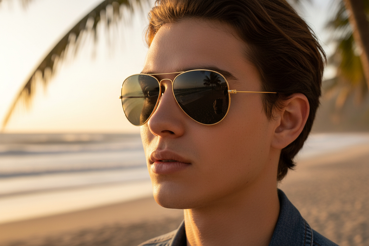 Vooraanzicht Ray-Ban AVIATOR LARGE METAL (RB3025 - 919648)