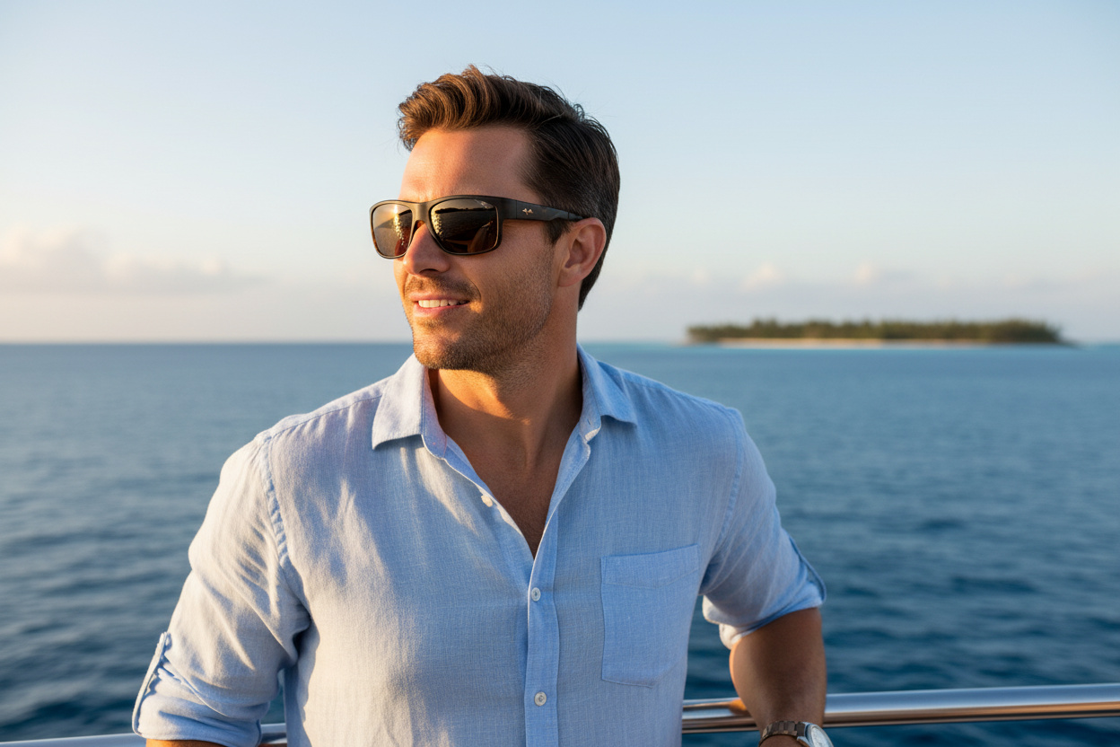 Vooraanzicht Maui Jim Southern Cross (H815-10MR)