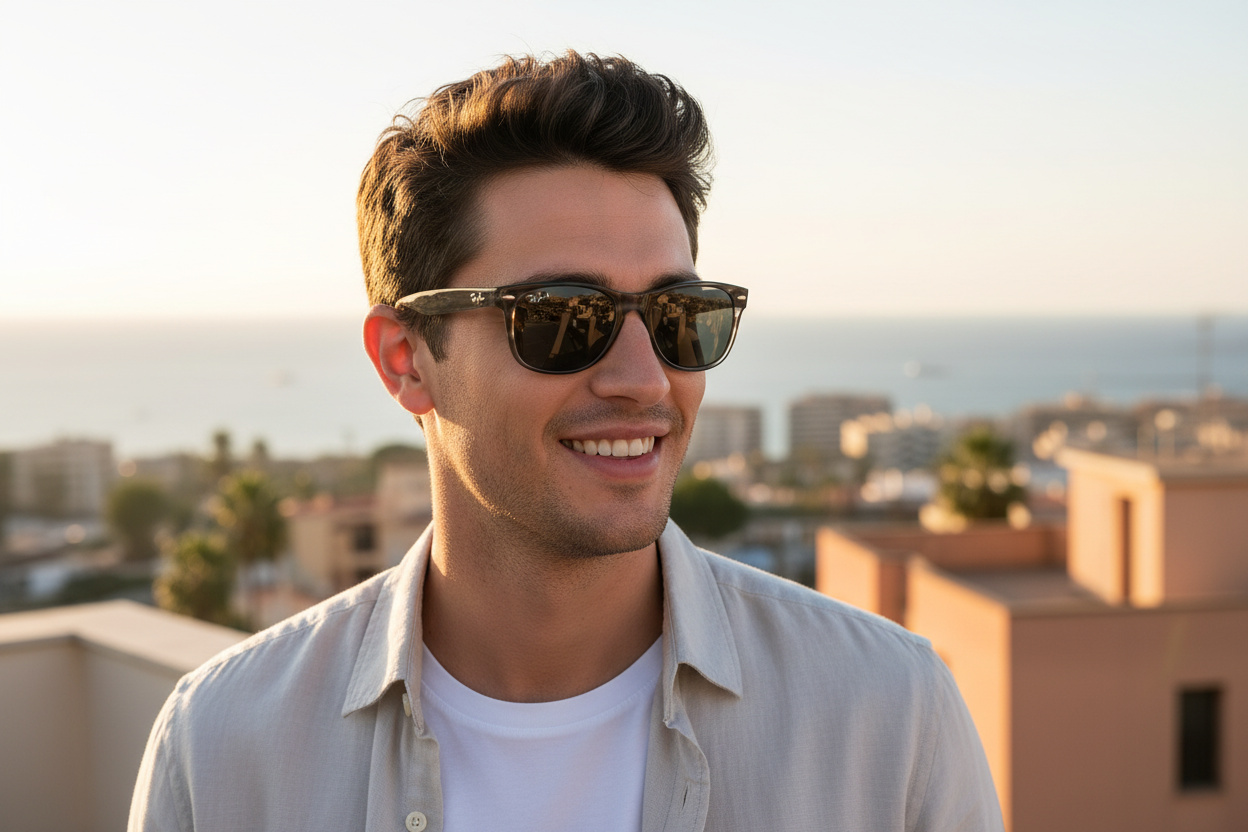 Vooraanzicht Ray-Ban NEW WAYFARER (RB2132 - 6430B1)