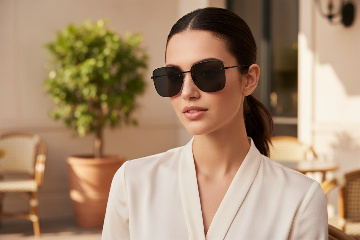 Vooraanzicht Saint Laurent SL 312 M (001)