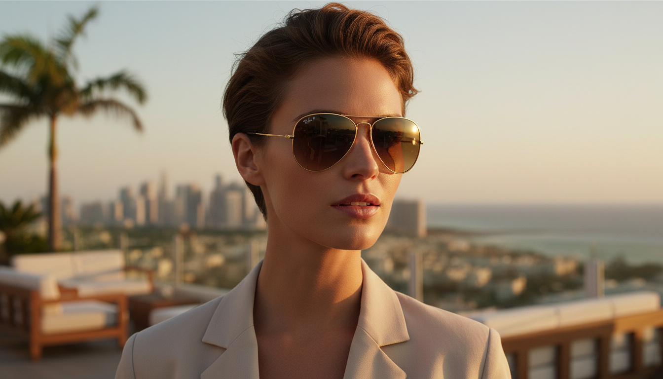 Vooraanzicht Ray-Ban AVIATOR LARGE METAL (RB3025 - 001/M2)