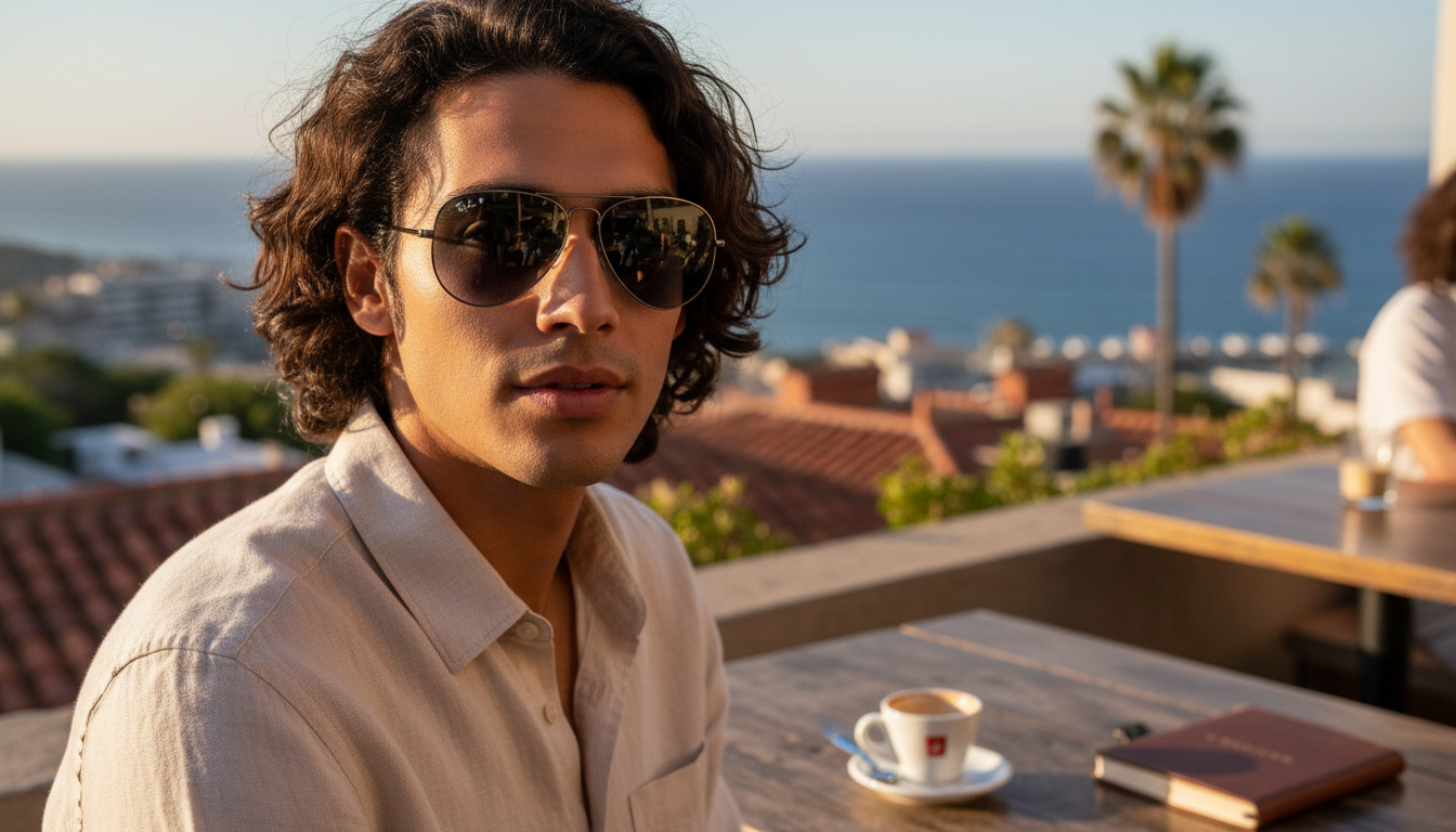 Vooraanzicht Ray-Ban AVIATOR LARGE METAL (RB3025 - 004/78)