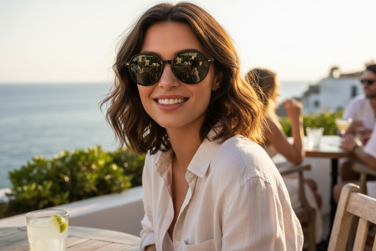Vooraanzicht Ray-Ban THALIA (RB2195 - 901/58)