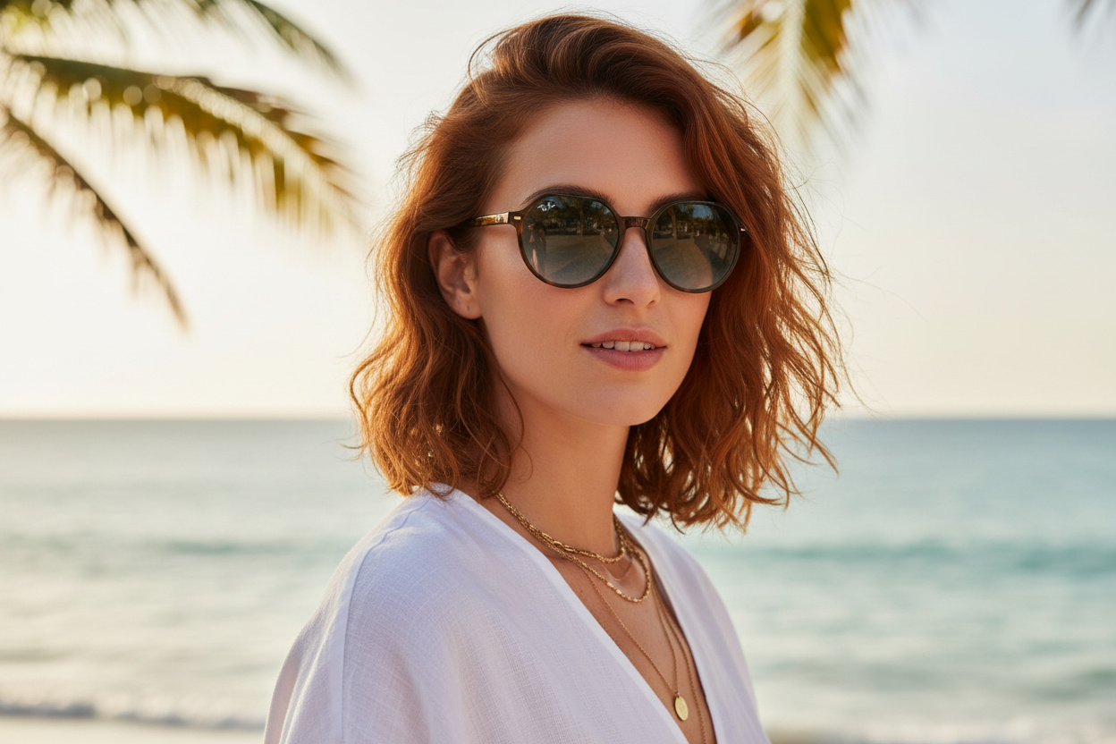 Vooraanzicht Ray-Ban THALIA (RB2195 - 13163M)