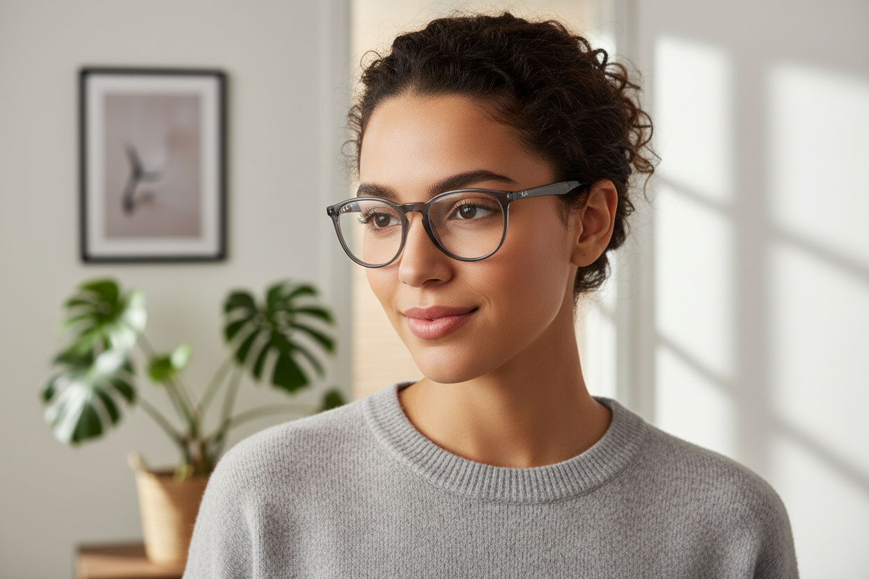 Vooraanzicht Ray-Ban ERIKA (RX7046 - 8140)