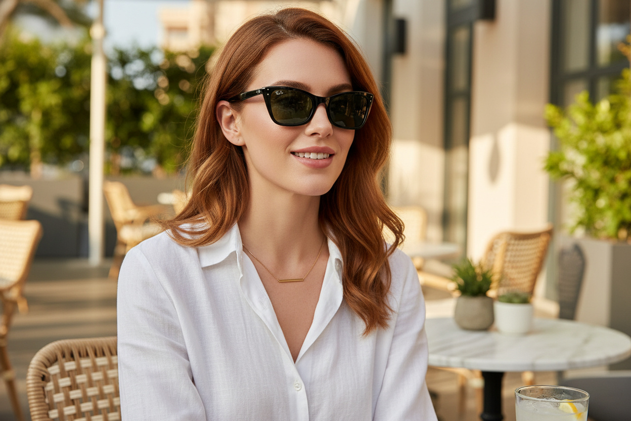 Vooraanzicht Ray-Ban LADY BURBANK (RB2299 - 901/31)
