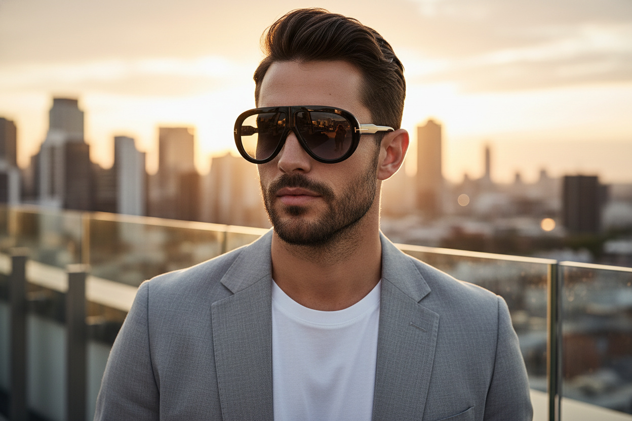 Vooraanzicht Tom Ford TROY (FT0836 - 001)