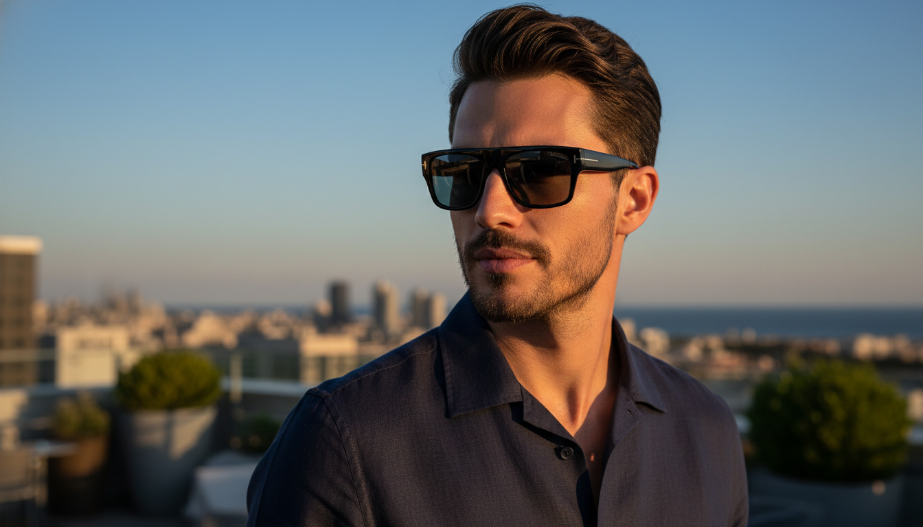 Vooraanzicht Tom Ford DUNNING-02 (FT0907 - 01V)
