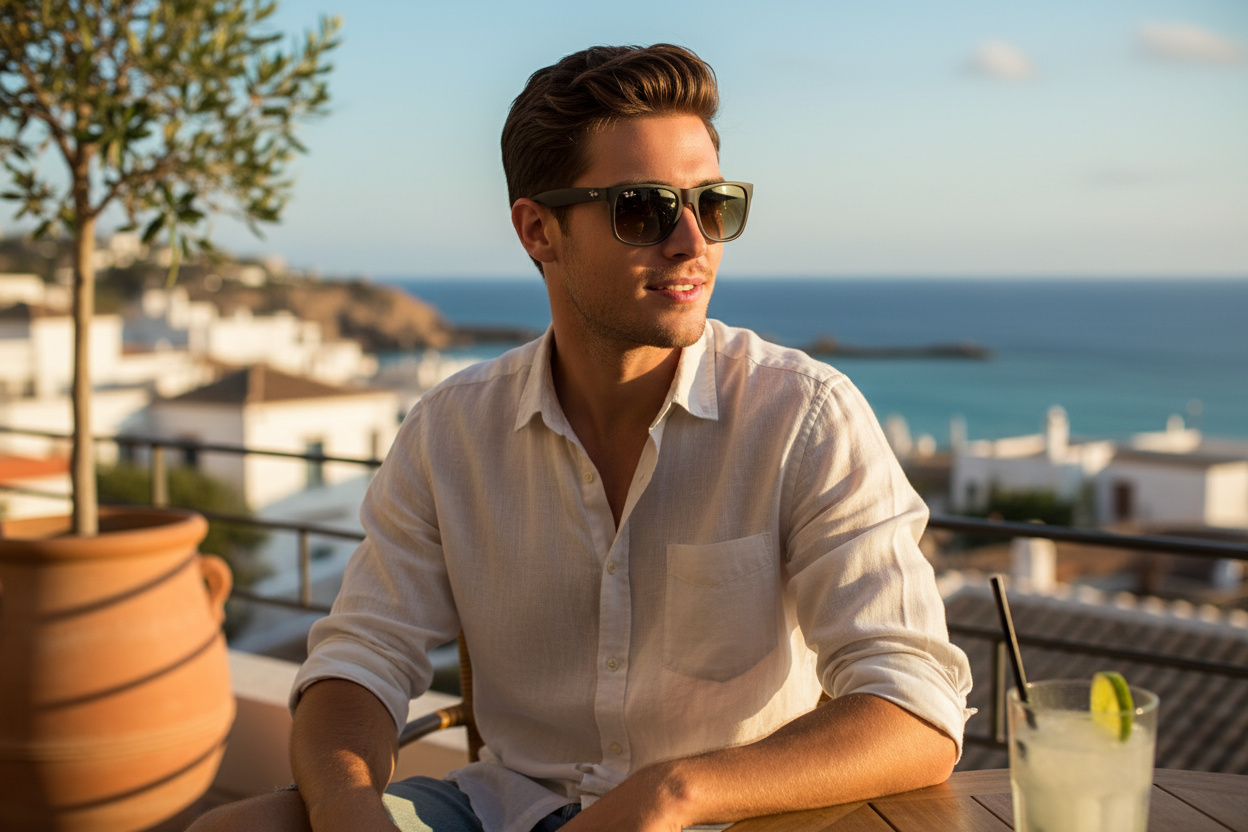 Vooraanzicht Ray-Ban JUSTIN (RB4165 - 854/7Z)