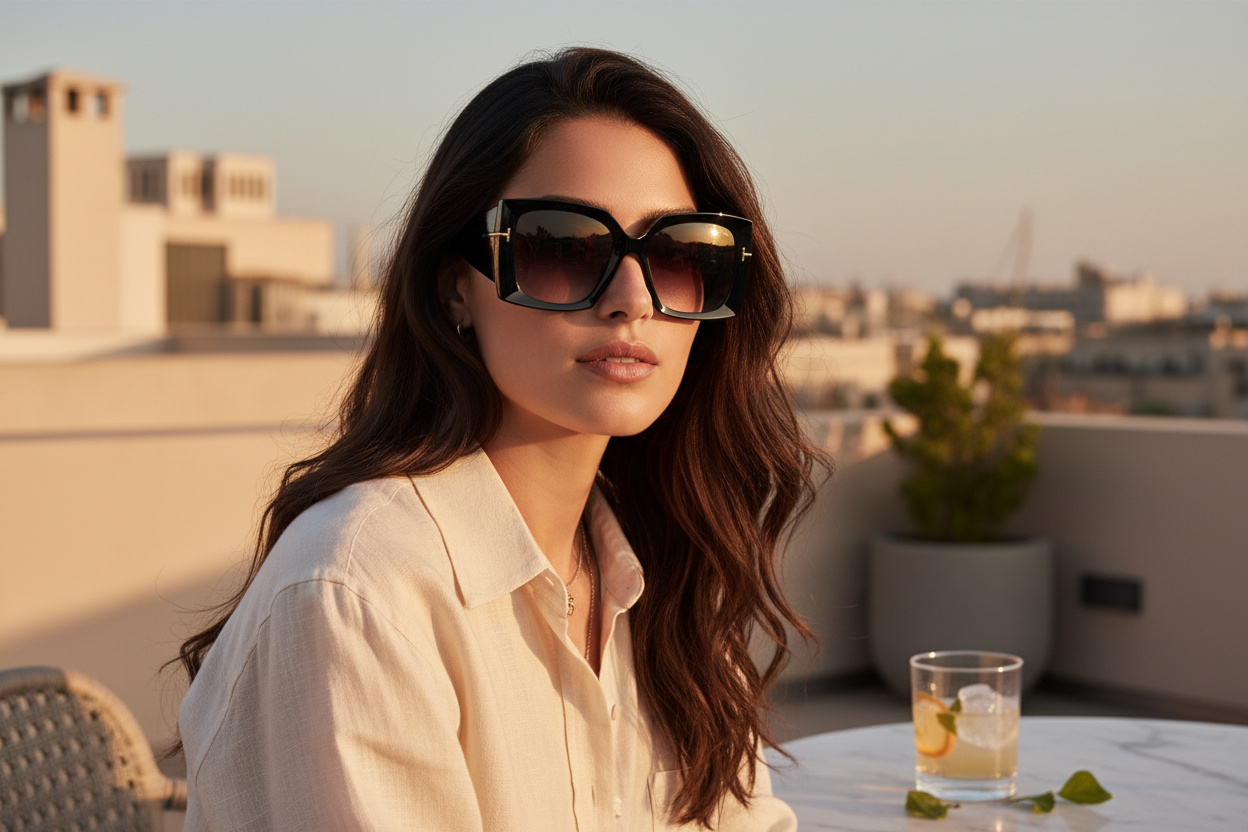 Vooraanzicht Tom Ford JACQUETTA (FT0921 - 01B)