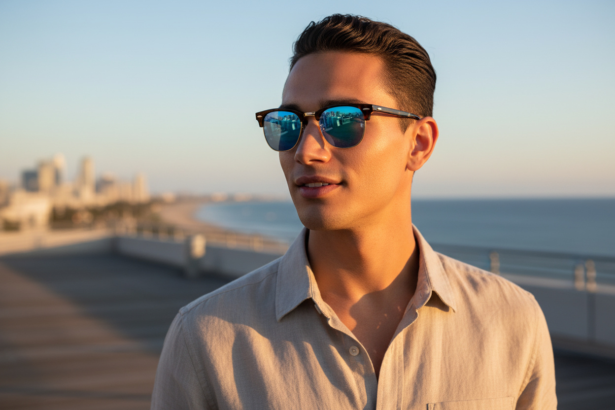 Vooraanzicht Ray-Ban CLUBMASTER (RB3016 - 114517)
