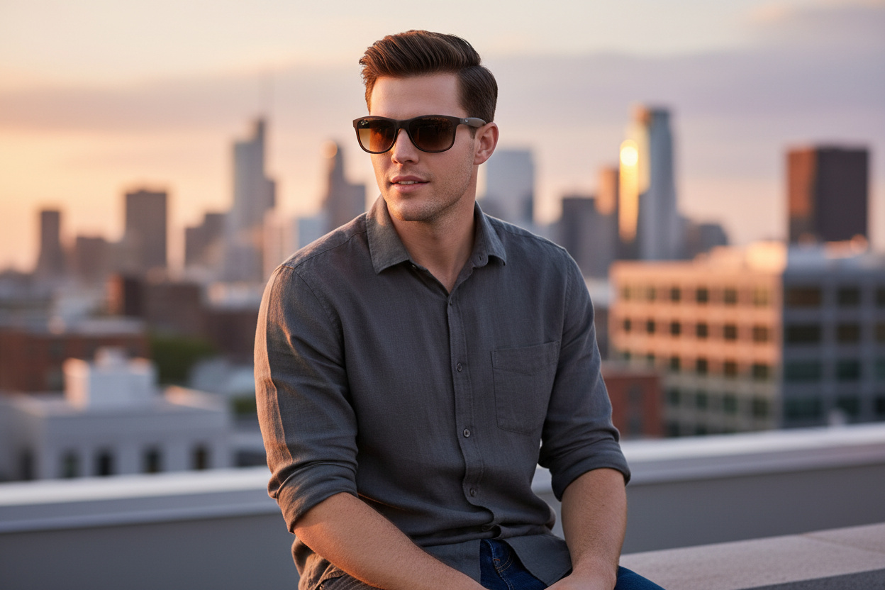 Vooraanzicht Ray-Ban ANDY (RB4202 - 607313)