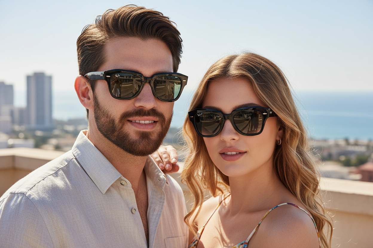 Vooraanzicht Ray-Ban STATE STREET (RB2186 - 901/71)