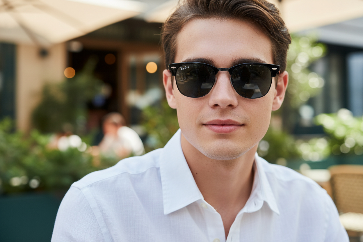 Vooraanzicht Ray-Ban CLUBMASTER (RB3016 - 1367B1)