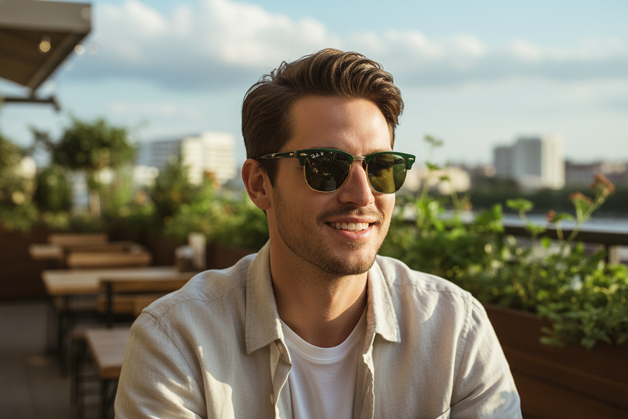 Vooraanzicht Ray-Ban CLUBMASTER (RB3016 - 1368G4)
