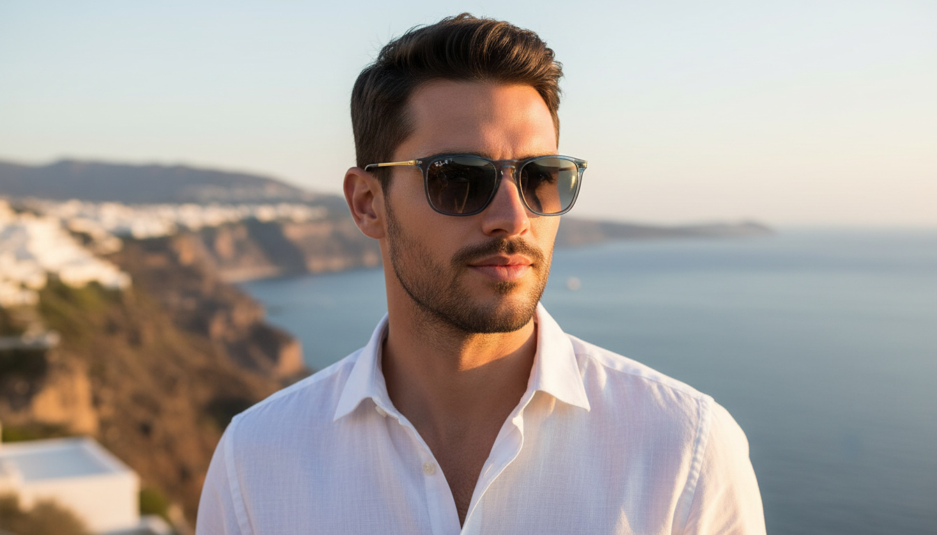 Vooraanzicht Ray-Ban CHRIS (RB4187 - 6592T3)