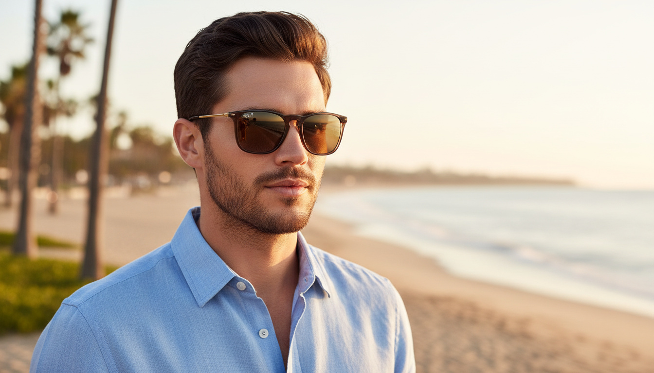 Vooraanzicht Ray-Ban CHRIS (RB4187 - 6593T5)
