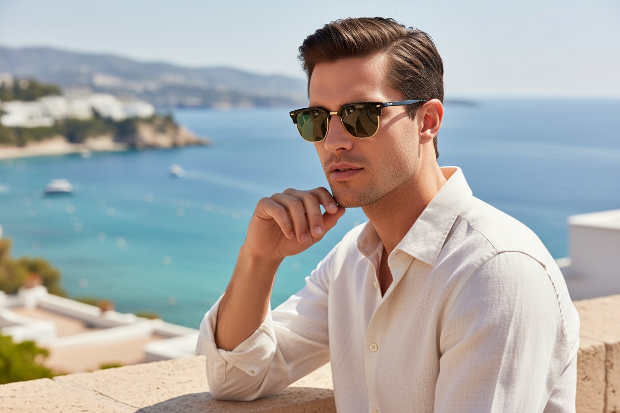 Vooraanzicht Ray-Ban NEW CLUBMASTER (RB4416 - 601/31)