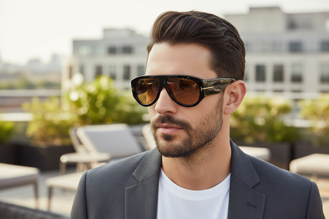 Vooraanzicht Tom Ford BRONSON (FT1044 - 01E)
