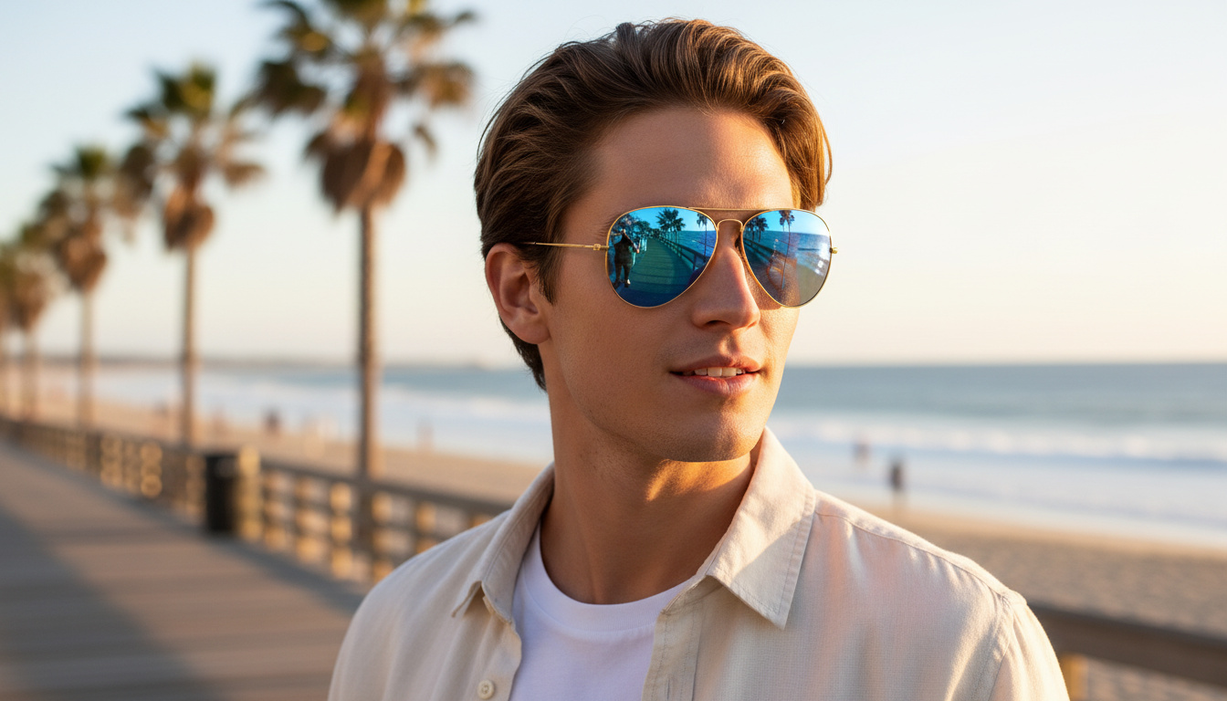Vooraanzicht Ray-Ban AVIATOR LARGE METAL (RB3025 - 112/4L)