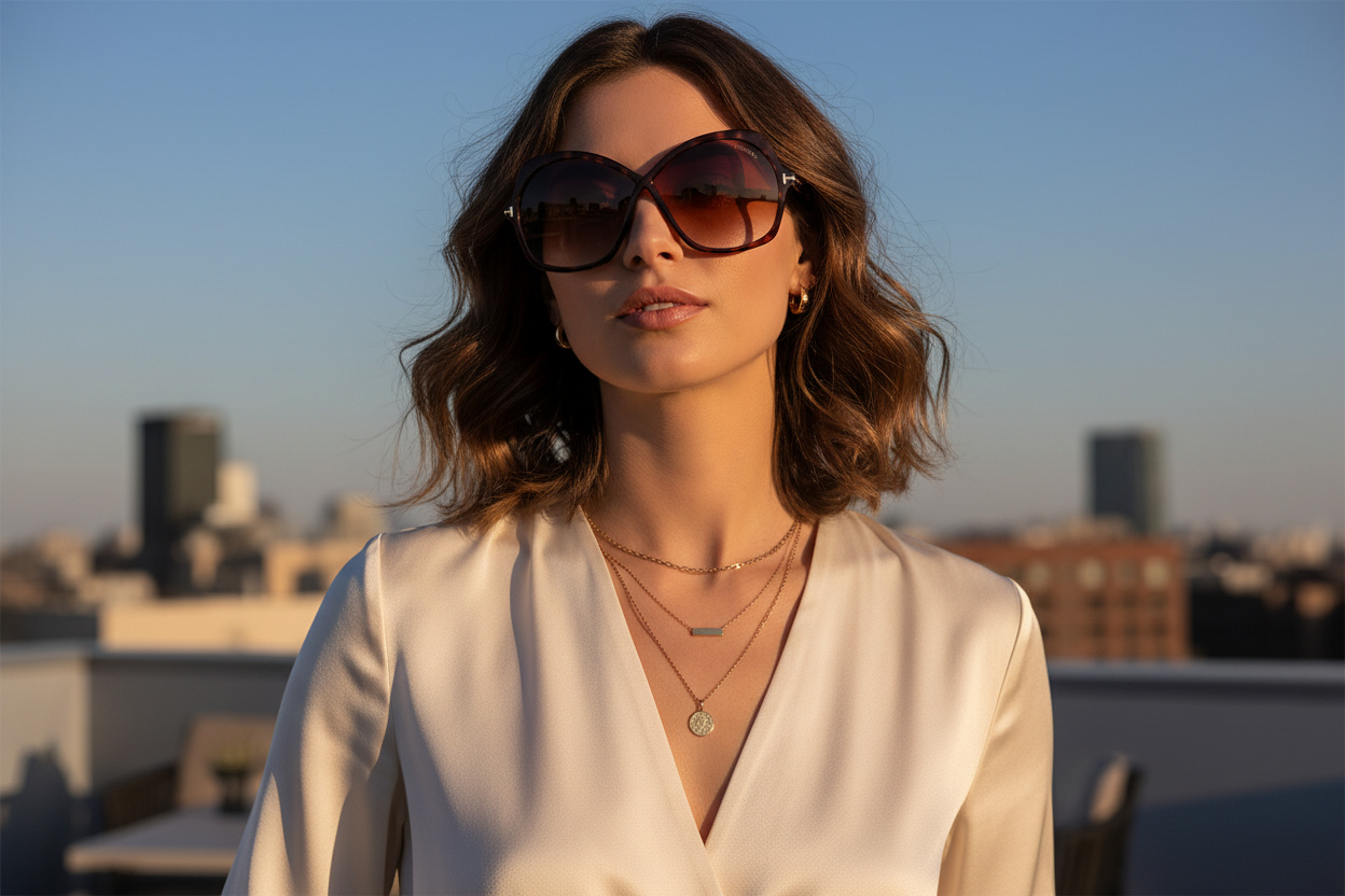 Vooraanzicht Tom Ford ROSEMIN (FT1013 - 52F)