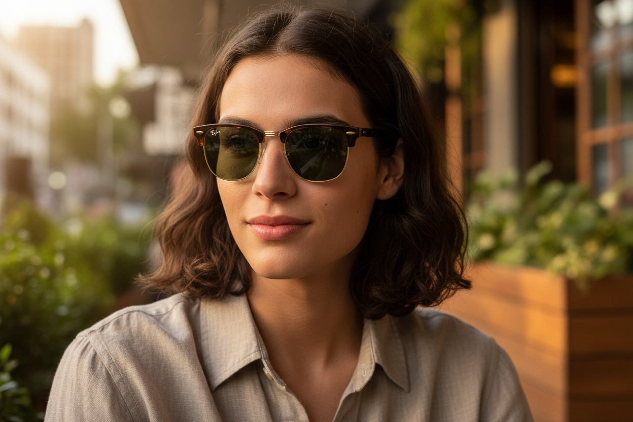 Vooraanzicht Ray-Ban CLUBMASTER (RB3016 - W0366)