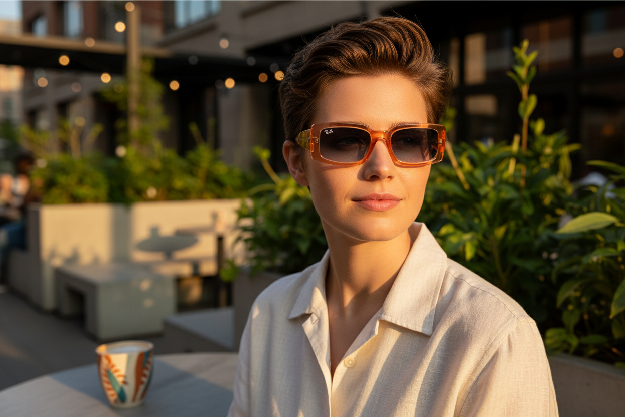 Vooraanzicht Ray-Ban KILIANE (RB4395 - 66868F)