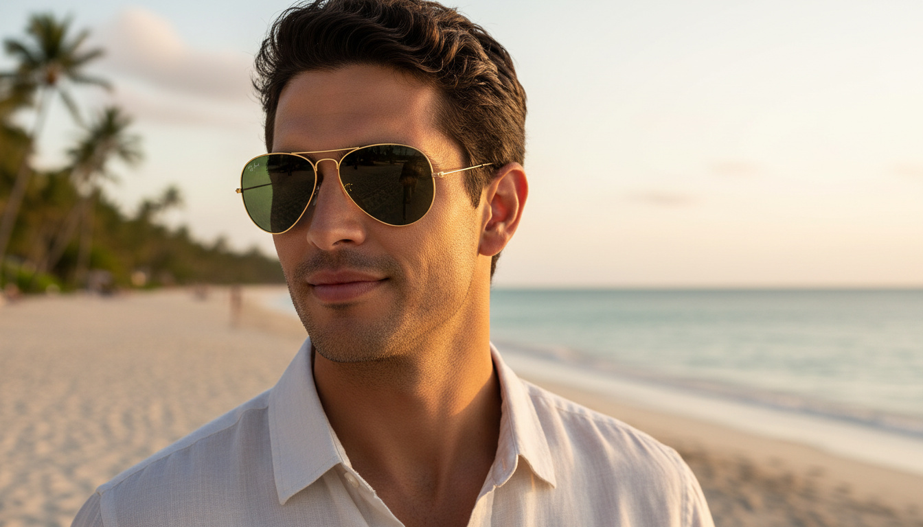 Vooraanzicht Ray-Ban AVIATOR LARGE METAL (RB3025 - L0205)