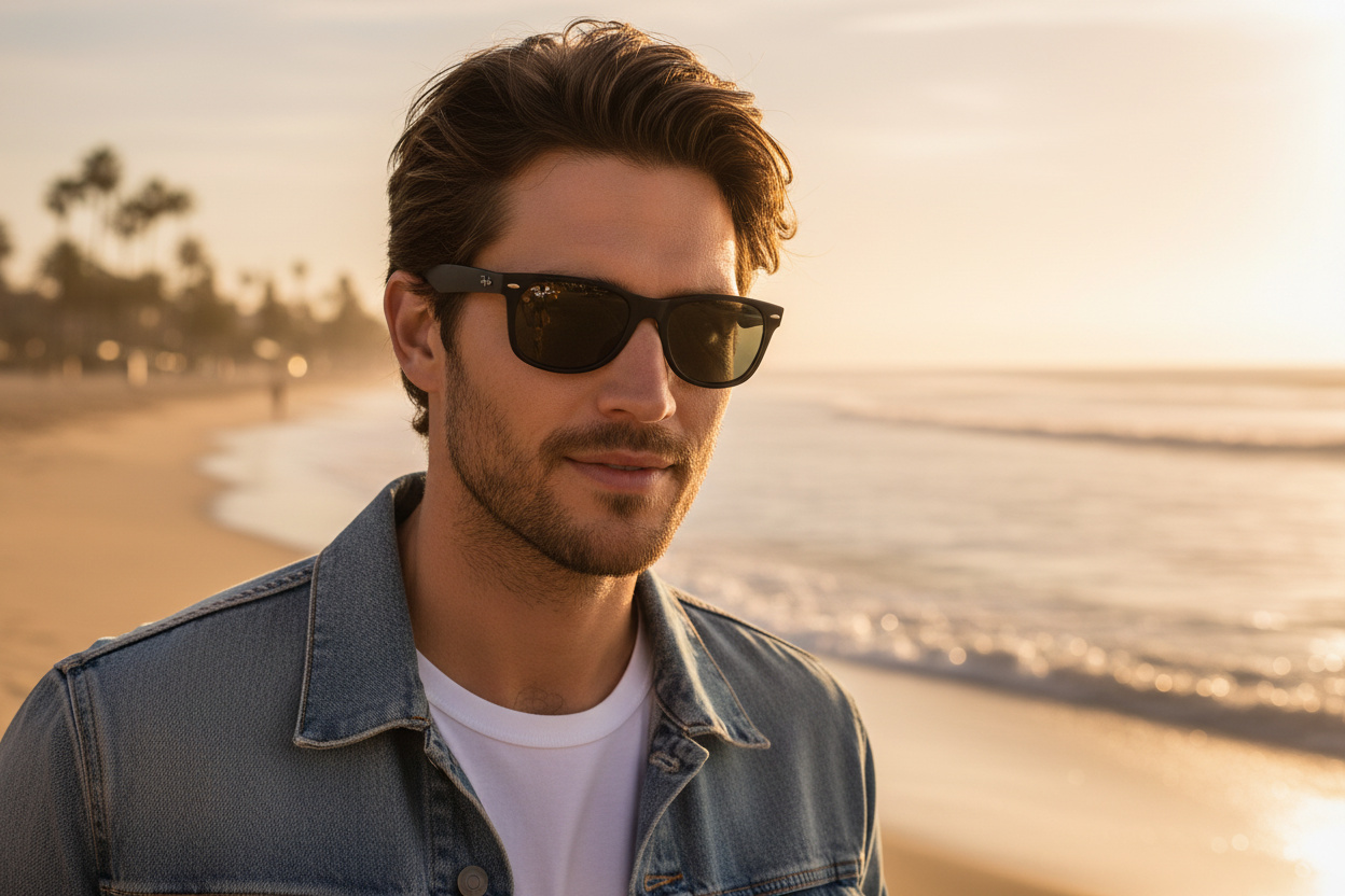 Vooraanzicht Ray-Ban NEW WAYFARER (RB2132 - 622/R5)