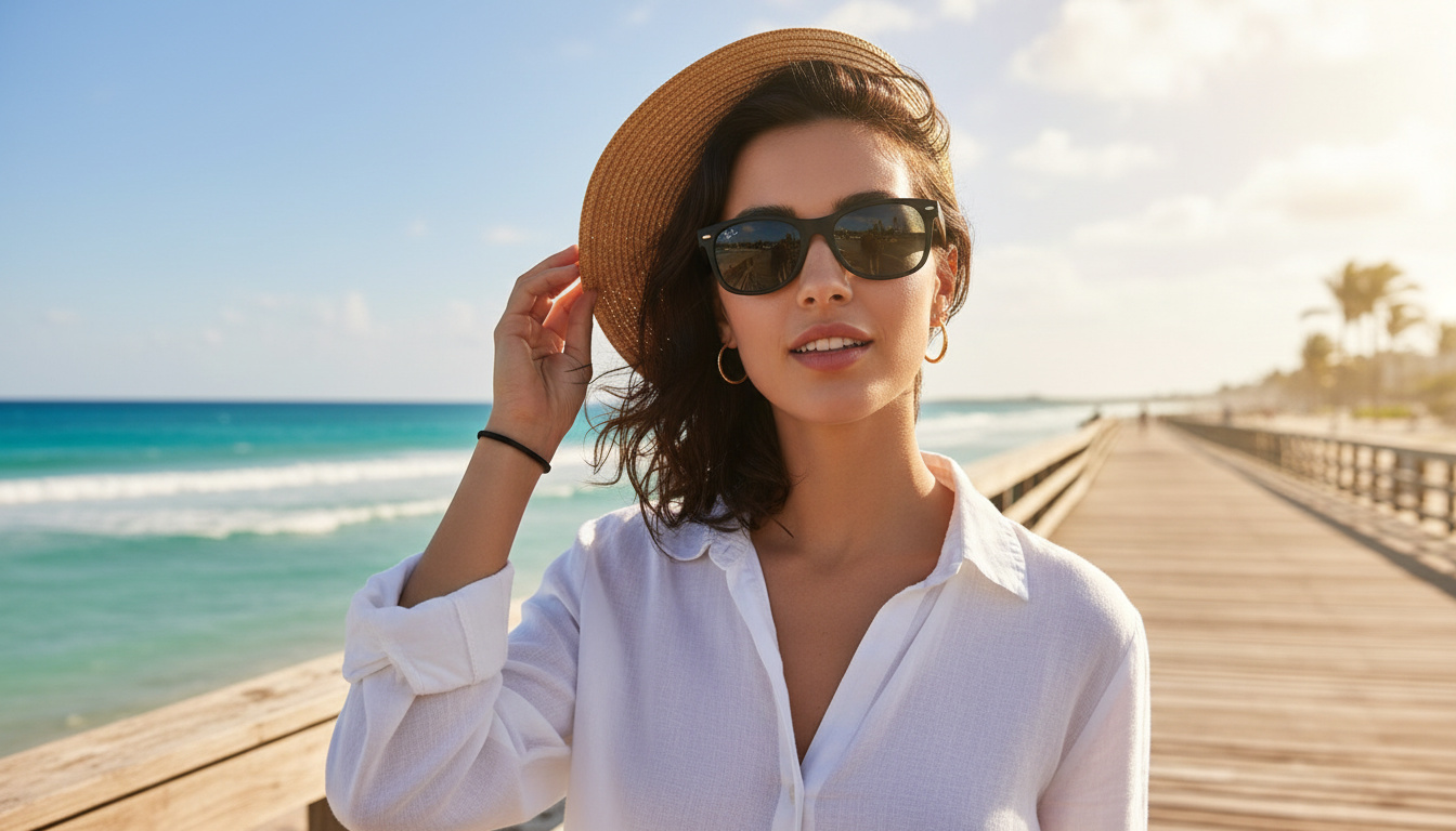 Vooraanzicht Ray-Ban NEW WAYFARER (RB2132 - 622/R5)
