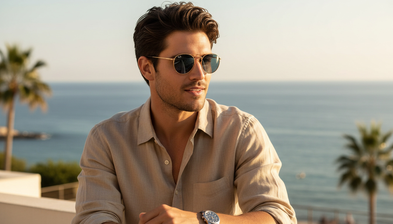 Vooraanzicht Ray-Ban ROUND METAL (RB3447 - 92023F)
