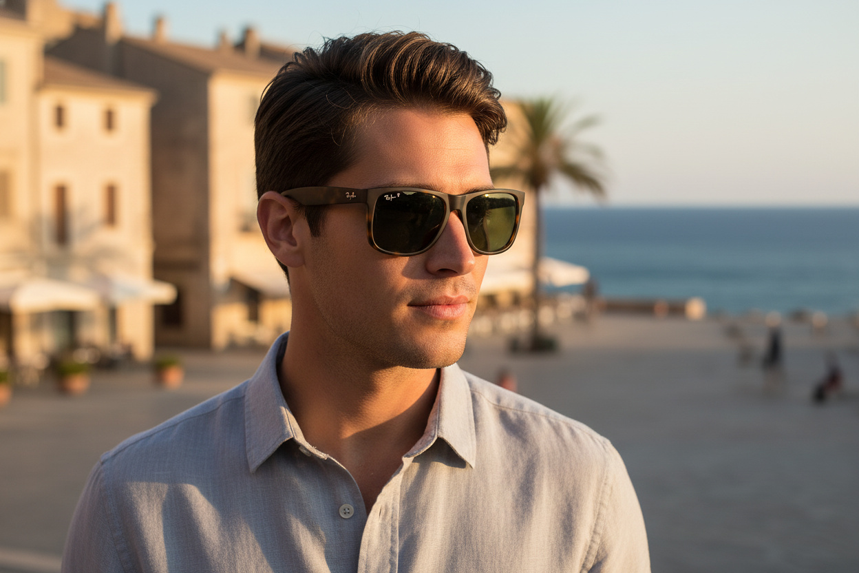 Vooraanzicht Ray-Ban JUSTIN (RB4165 - 865/9A)