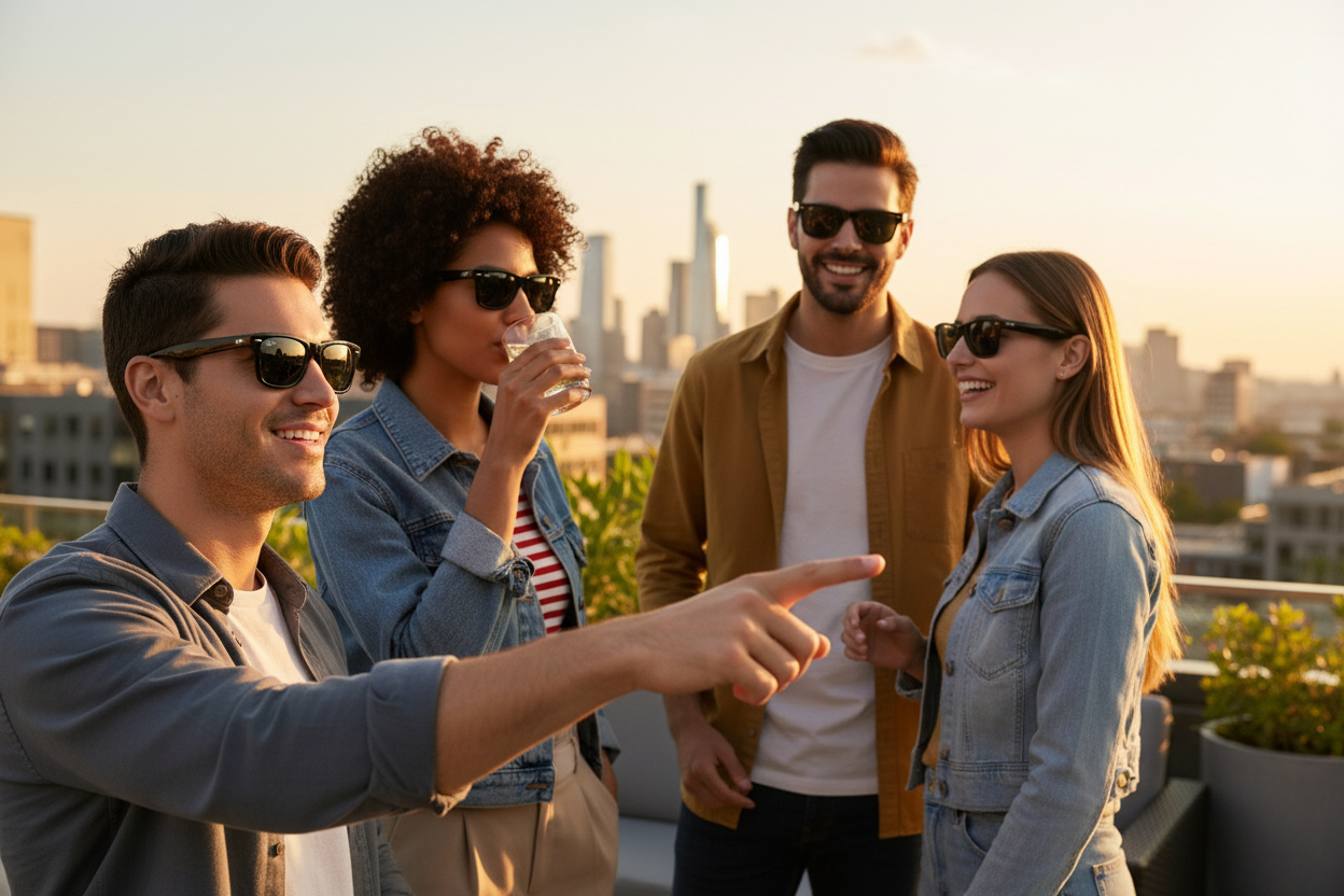 Vooraanzicht Ray-Ban WARREN (RB4396 - 667787)