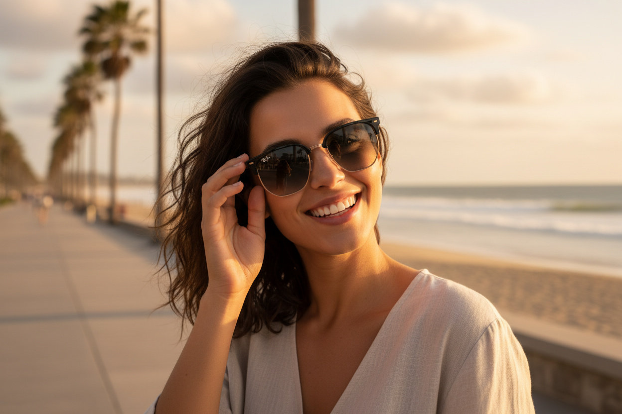 Vooraanzicht Ray-Ban NEW CLUBMASTER (RB4416 - 672071)